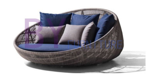 European Style Nest-Shaped Outdoor Balcony Rattan Daybed